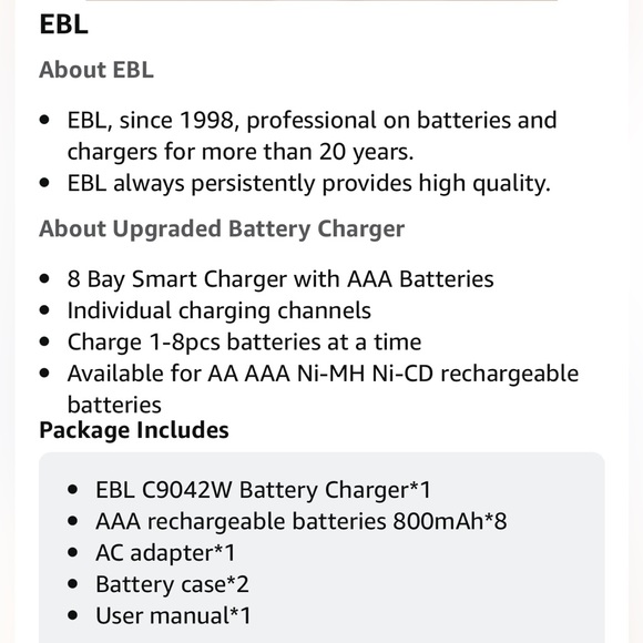 Battery smart charger AAA, AA, etc - Picture 9 of 9